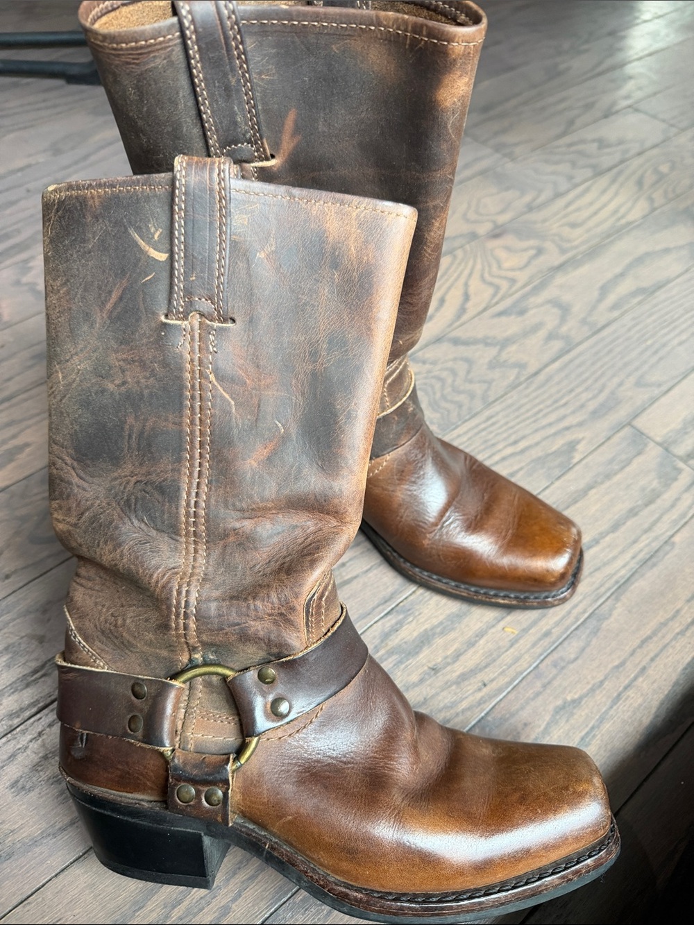 Frye Harness boots 12R/ women leather boots Sz 8 made in USA - Picture 3 of 4